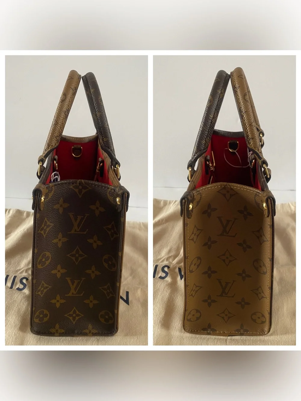 Louis Vuitton onthego PM reverse